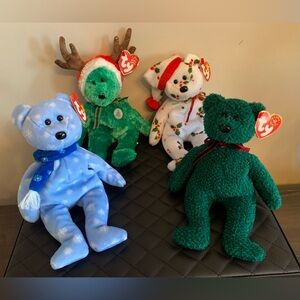 4 TY Beanie Babies (Bears)